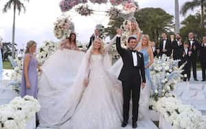 La ceremonia se llevó a cabo en Mar-a-Lago, Palm Beach, Florida.