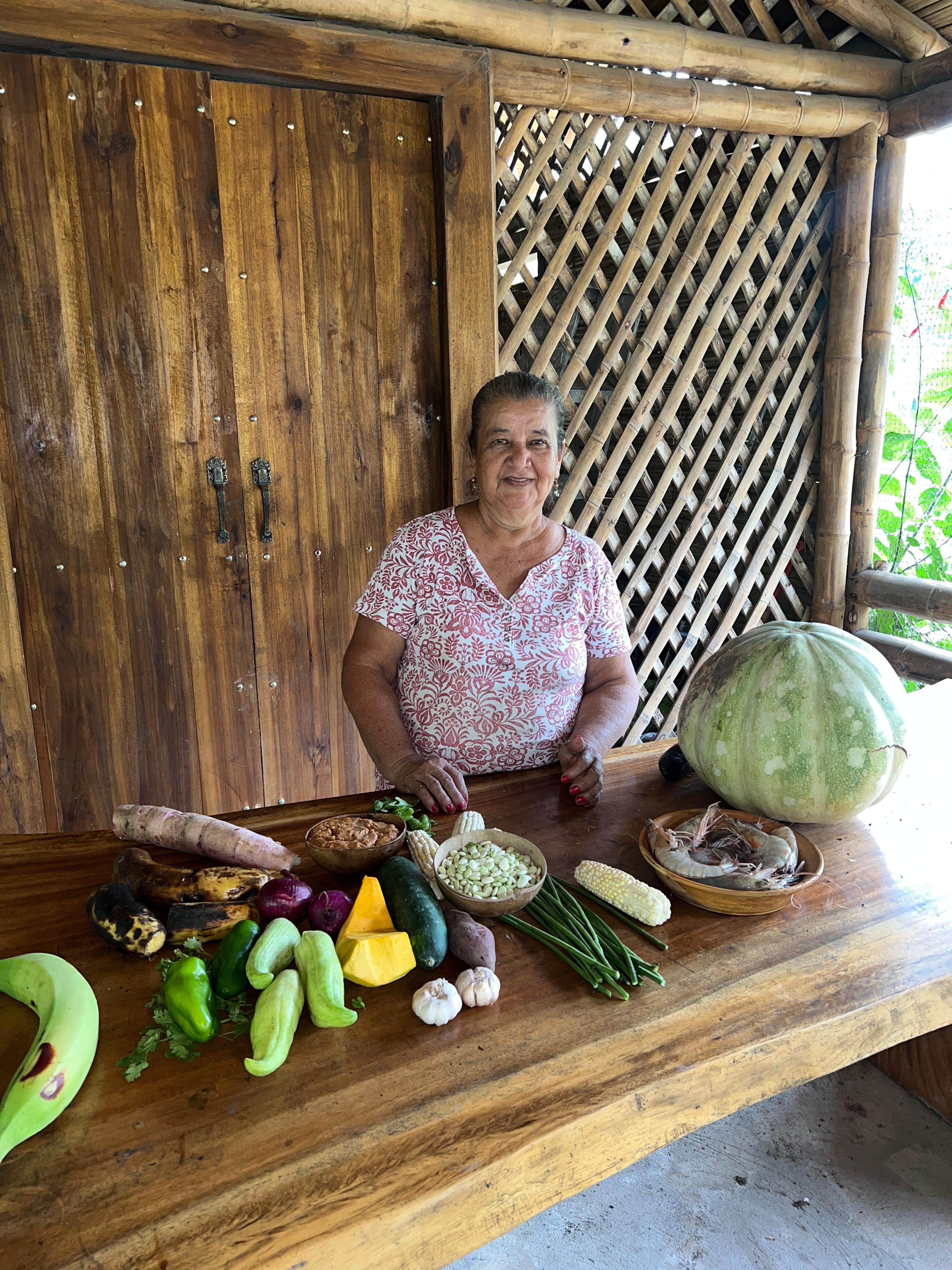 Rosa Carmen Zambrano, cocinera ancestral de Ecuador.