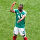 Julián Quiñones celebra el gol ante Sudáfrica.