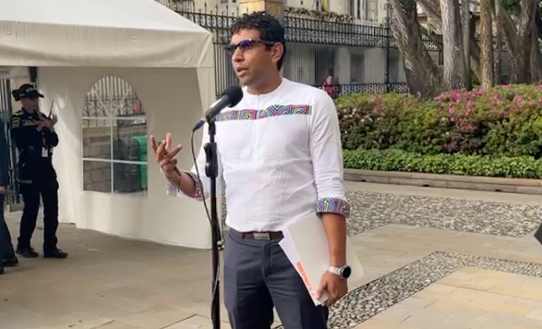 David Racero previo al encuentro con el expresidente Álvaro Uribe.