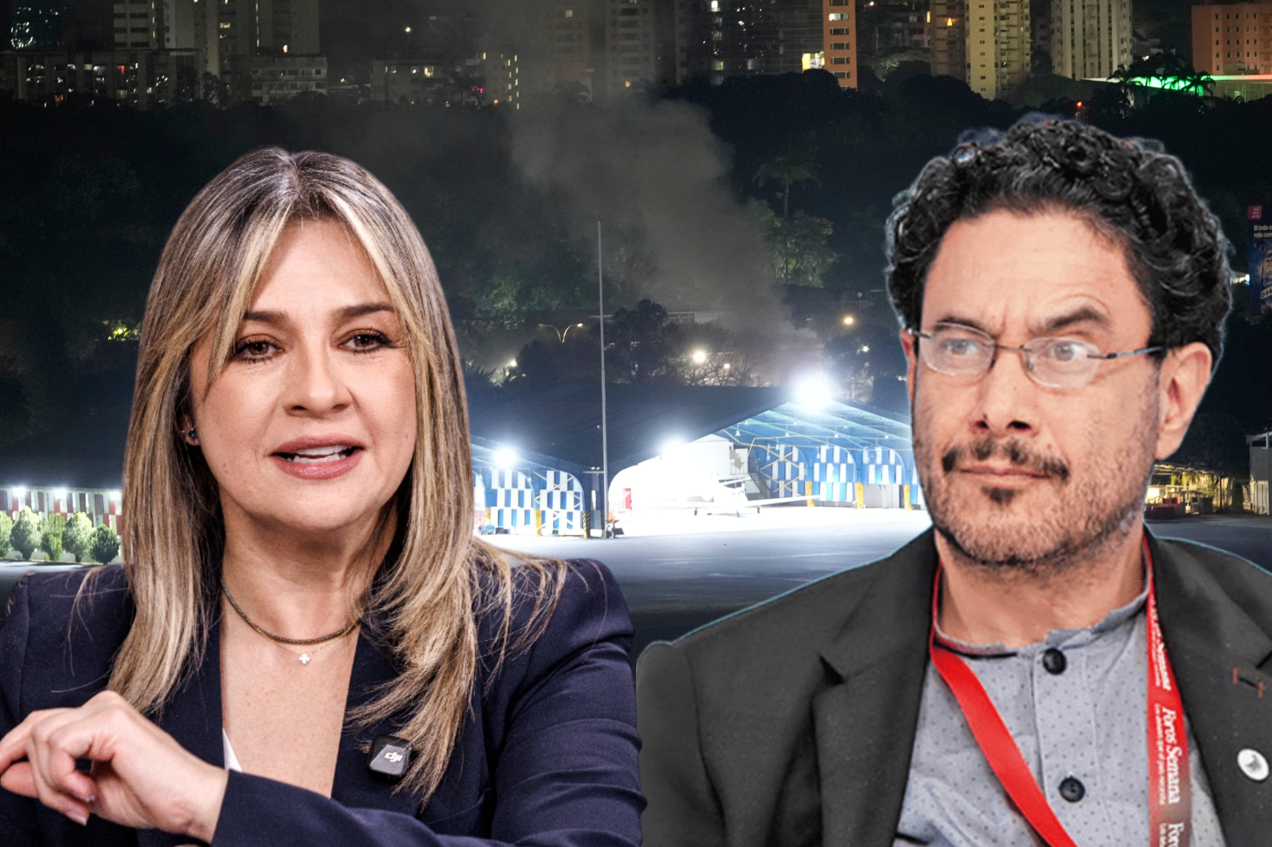 Vicky Dávila e Iván Cepeda
