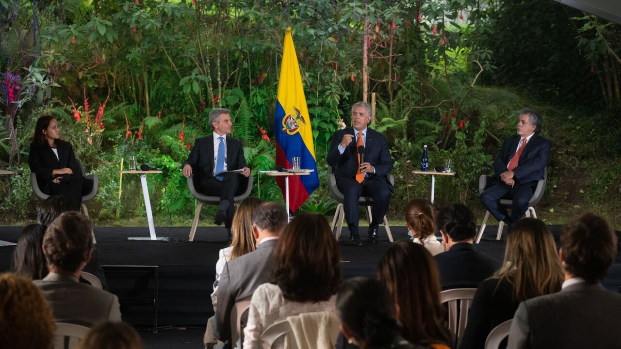 Presidente Iván Duque en la presentación del libro 'El camino a Cero'