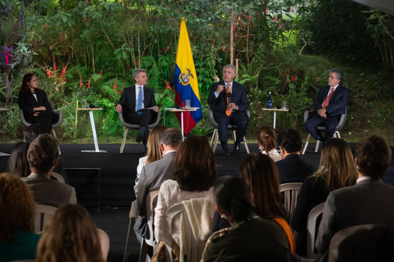 Presidente Iván Duque en la presentación del libro 'El camino a Cero'