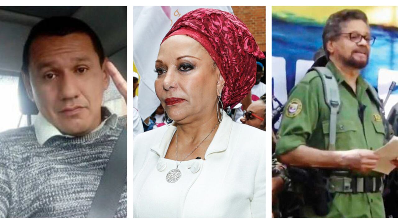 Marlon Marín, Piedad Córdoba e Iván Márquez