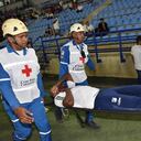 Iván Arboleda, herido antes del juego Millos - Unión Magdalena.
