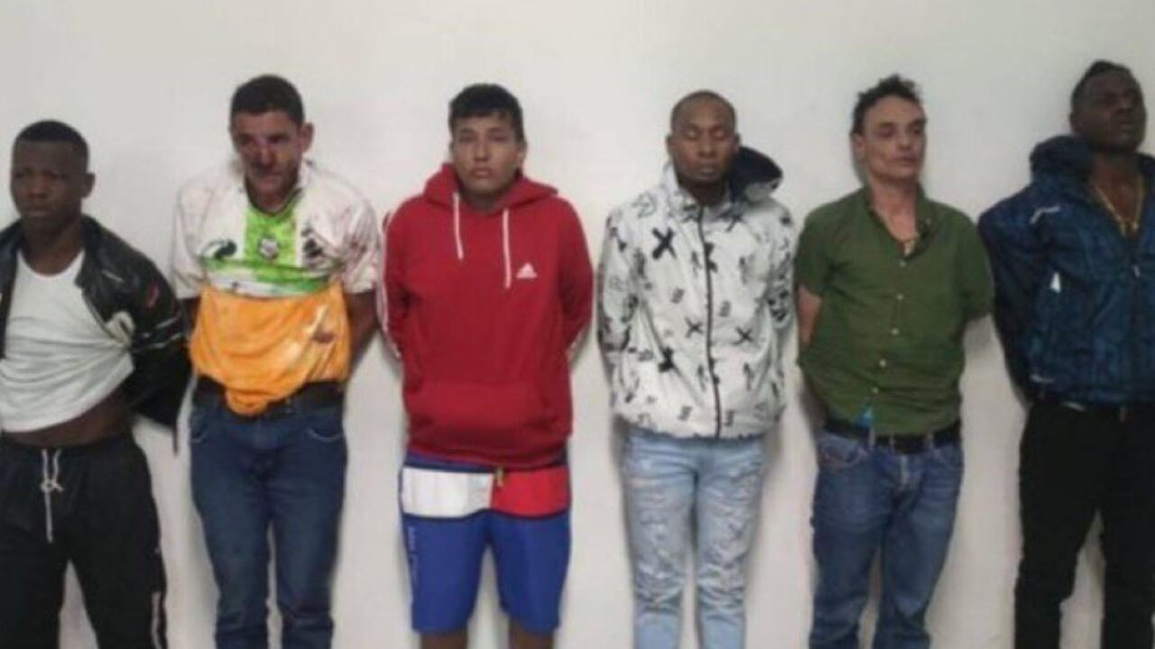 Los seis colombianos tenían antecedentes por homicidio, narcotráfico, porte de armas y hurto.