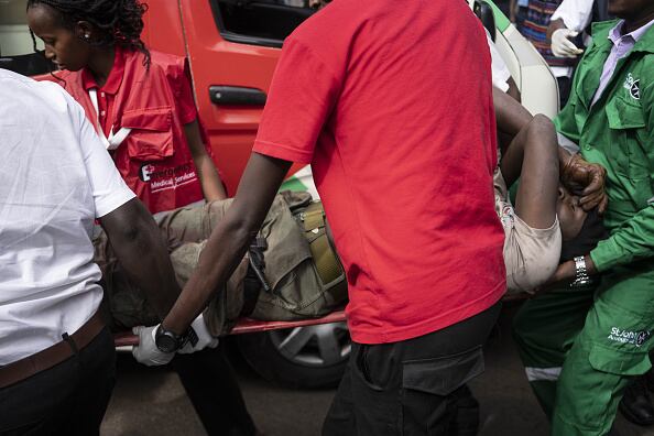 30 personas resultaron seriamente afectadas y fueron trasladadas a varios hospitales. El número podría ser mayor.  Photographer: Fredrik Lerneryd/Bloomberg via Getty Images