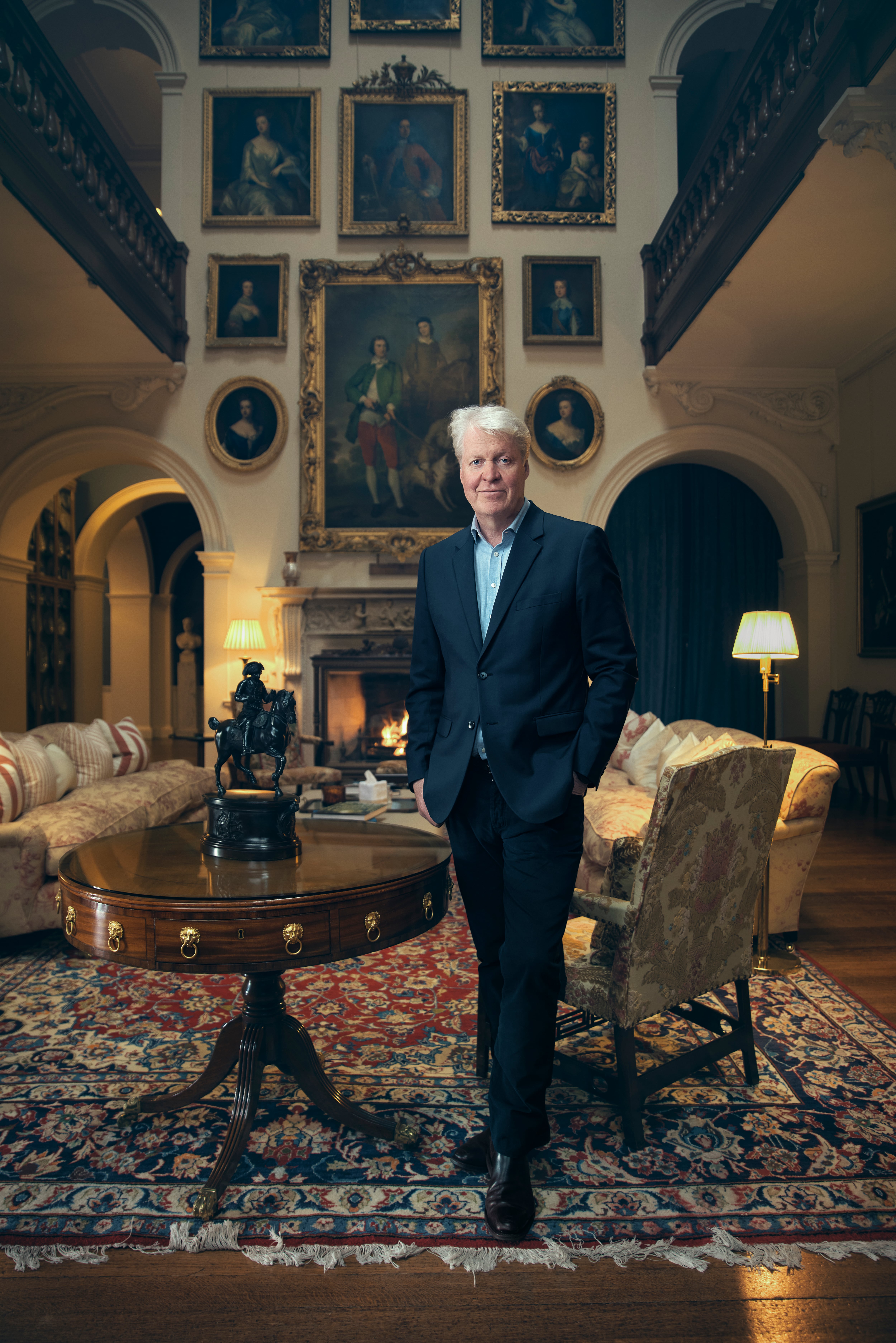 Earl Charles Spencer photographed for the Sunday Times Magazine