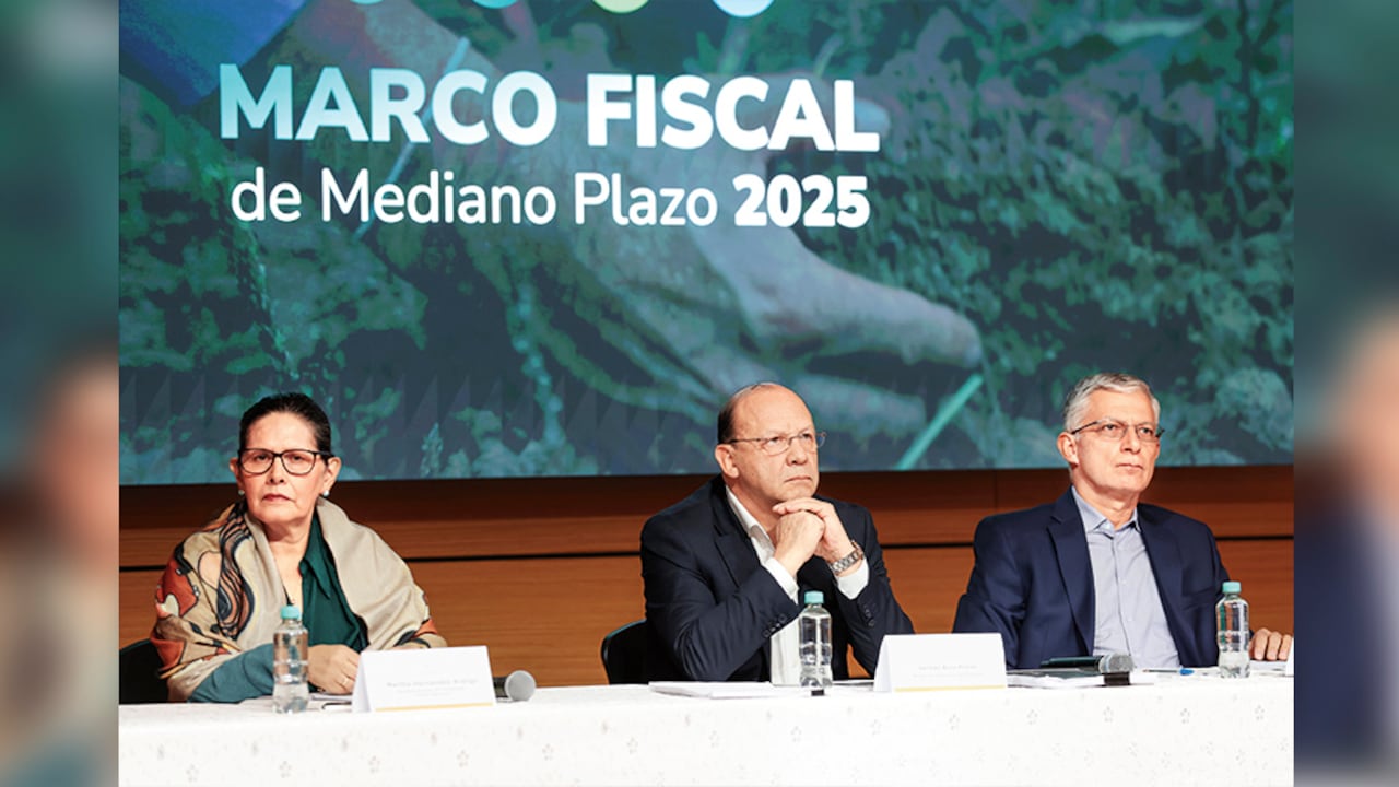 El ministro de Hacienda, Germán Ávila, y su equipo económico.