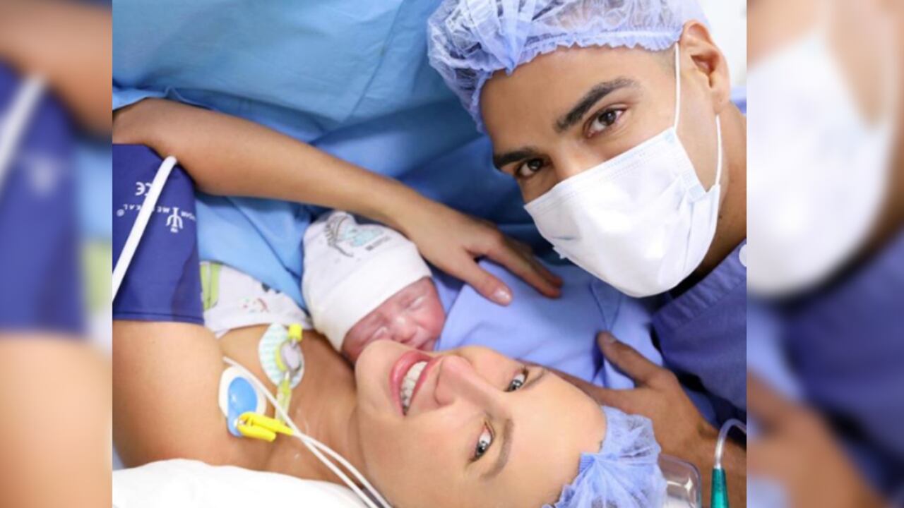 Nació Jedediah, el primer hijo varón de Falcao García y Lorelei Tarón