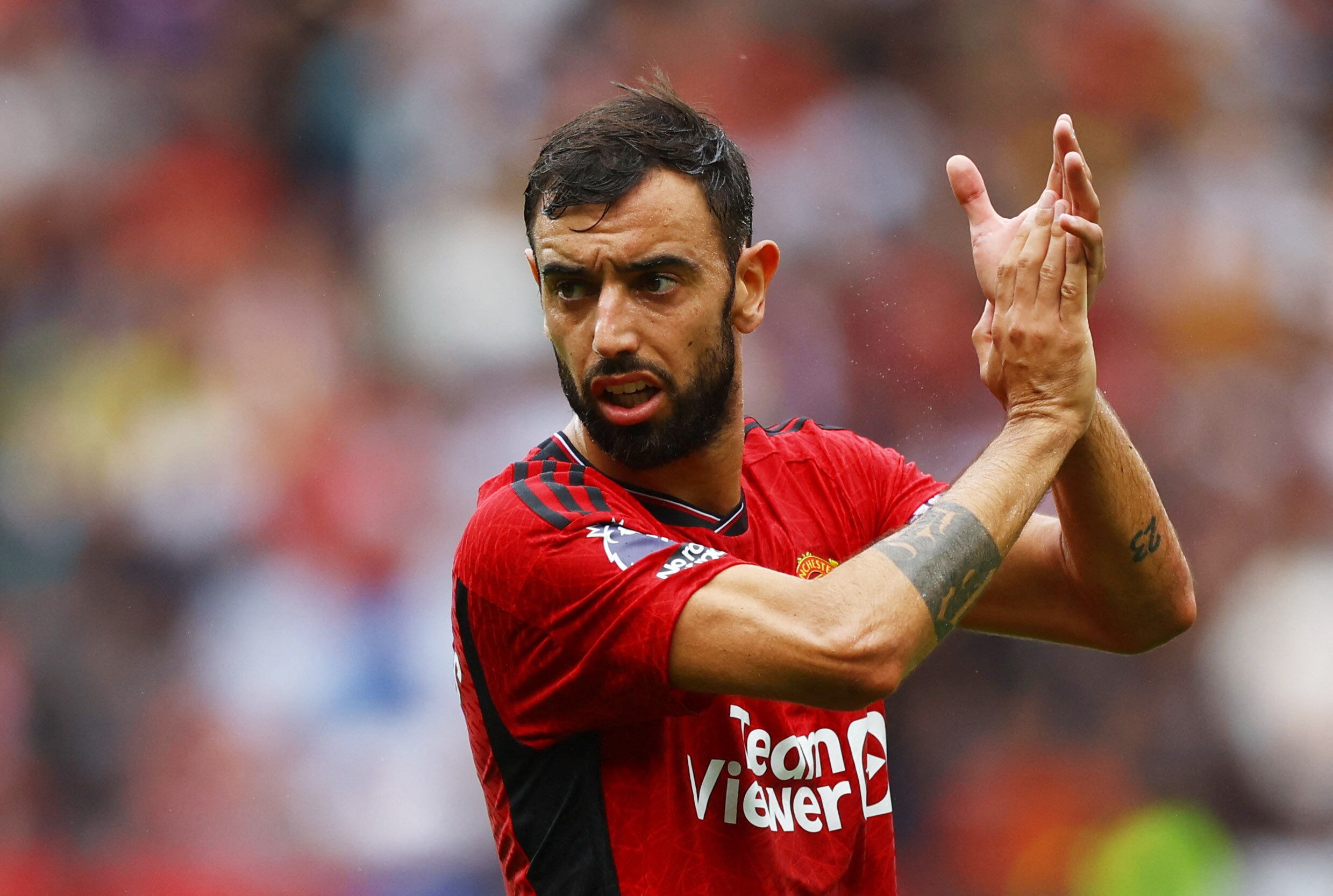 Bruno Fernandes, capitán del Manchester United.