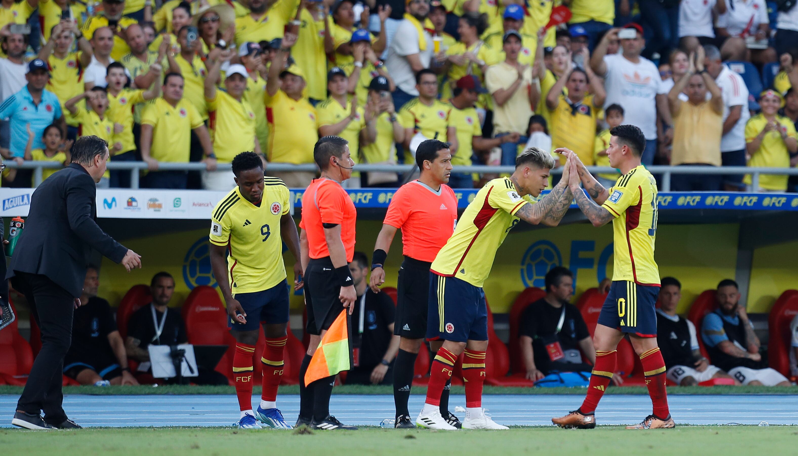 James Rodríguez marcó  gol con la Selección Colombia ante Uruguay en las Eliminatorias Sudamericanas al Mundial 2026
Barranquilla octubre 12 del 2023
Foto Guillermo Torres Reina / Semana