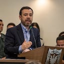 Alcalde Carlos Fernando Galán en la presentación del Plan de Desarrollo ante el Concejo de Bogotá