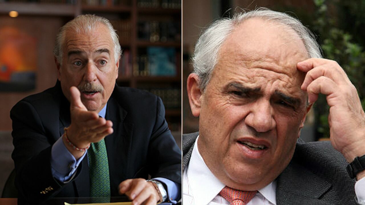 Los expresidentes Andrés Pastrana y Ernesto Samper.