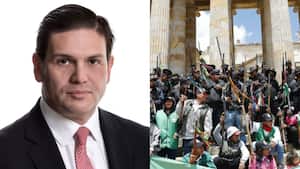 Juan Carlos Pinzón aseguró que la Guardia Indígena es una organización armada con entrenamiento. Foto 1: Semana. Foto 2: GUILLERMO TORRES REINA