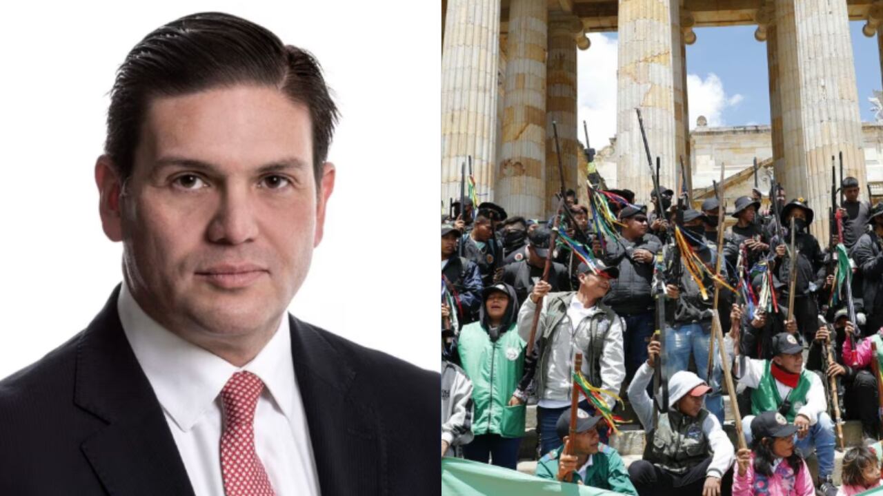 Juan Carlos Pinzón aseguró que la Guardia Indígena es una organización armada con entrenamiento. Foto 1: Semana. Foto 2: GUILLERMO TORRES REINA