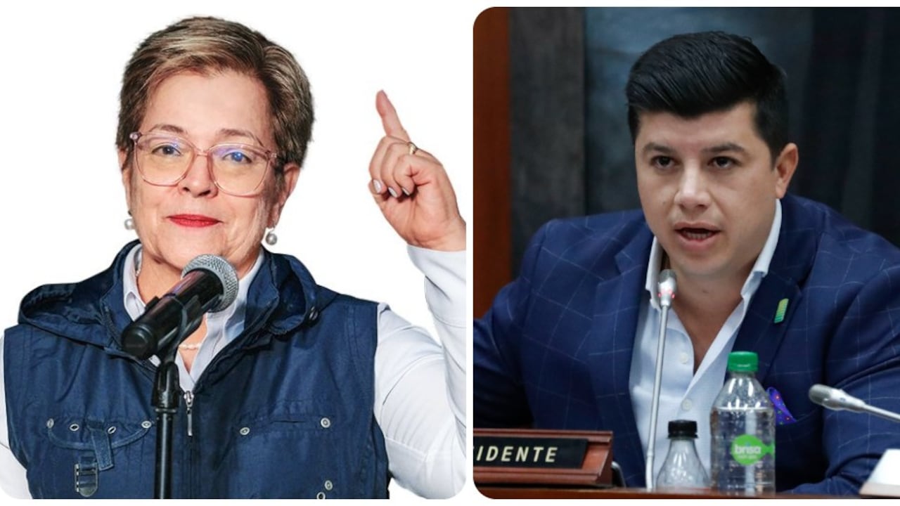 La ministra Gloria Inés Ramírez y el senador Gustavo Moreno
