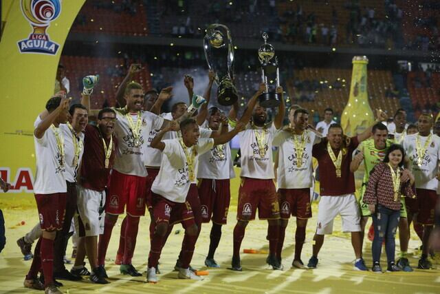 Tolima campeón de liga 2018-l, en el Atanasio Girardot, ante Nacional.