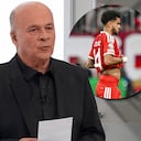 Carlos Antonio Vélez (izq.) habló de la lesión de Luis Díaz en Bayern Múnich (der.).