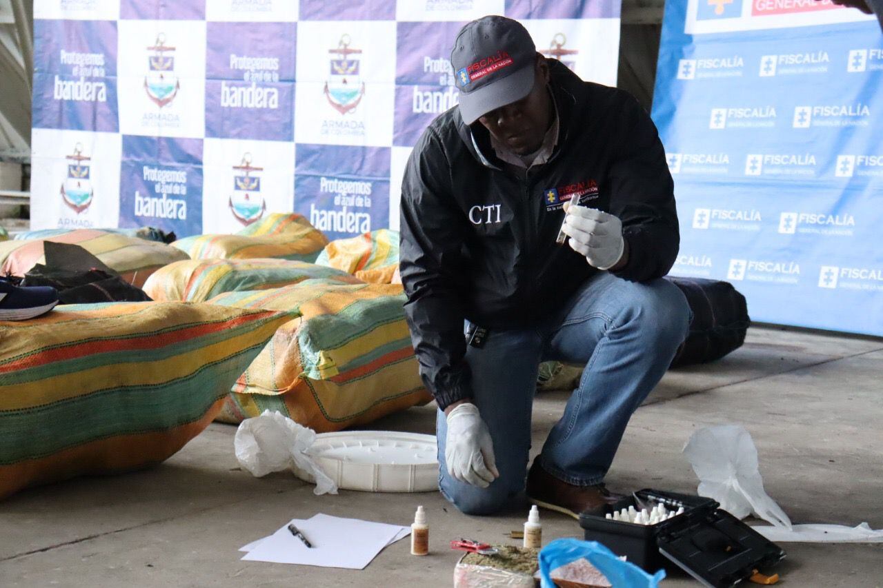 Personal del CTI de la Fiscalía corroboró que el cargamento era de marihuana.