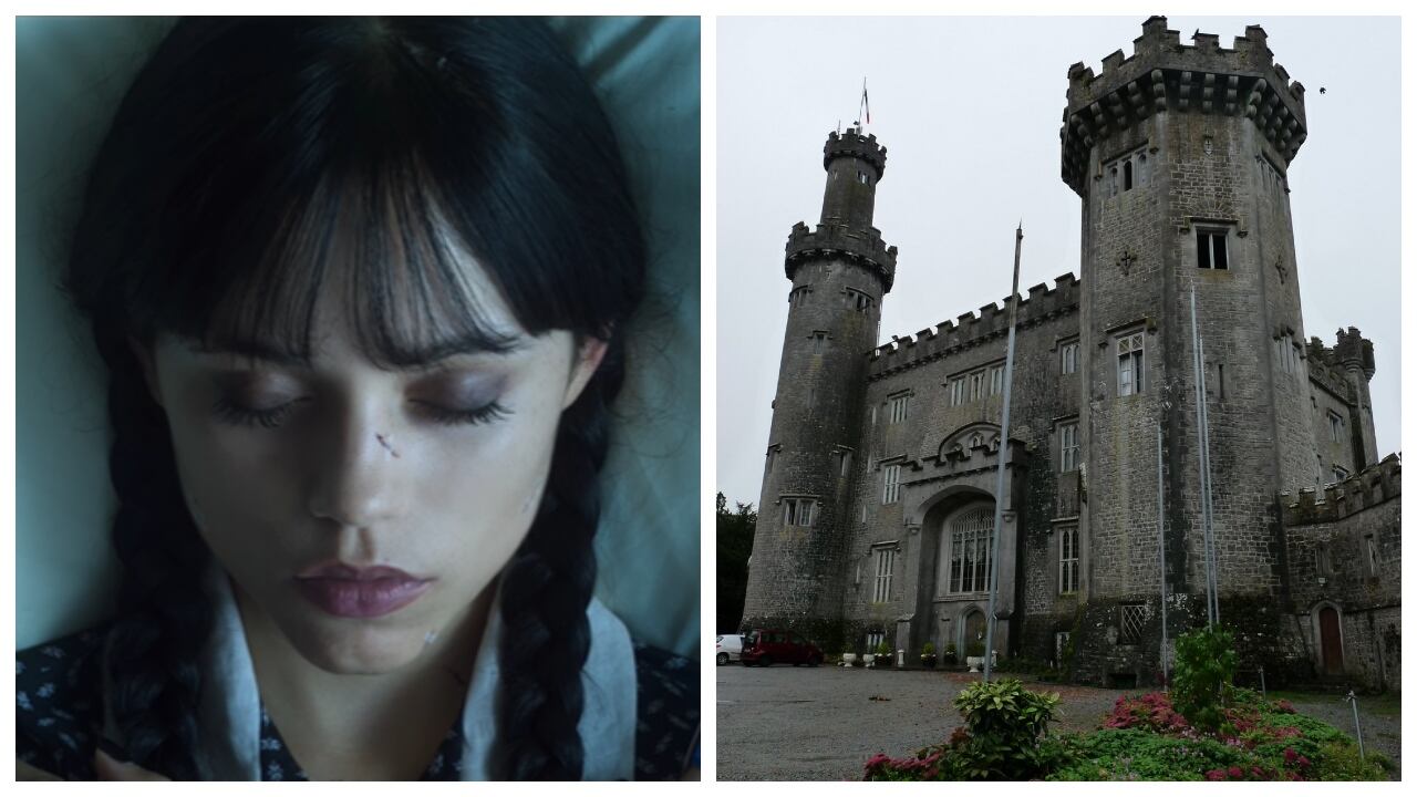 El castillo Charleville, una de las locaciones de la serie Merlina tiene un escalofriante misterio.