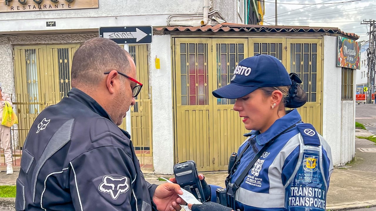 Operativo de movilidad en Bogotá.