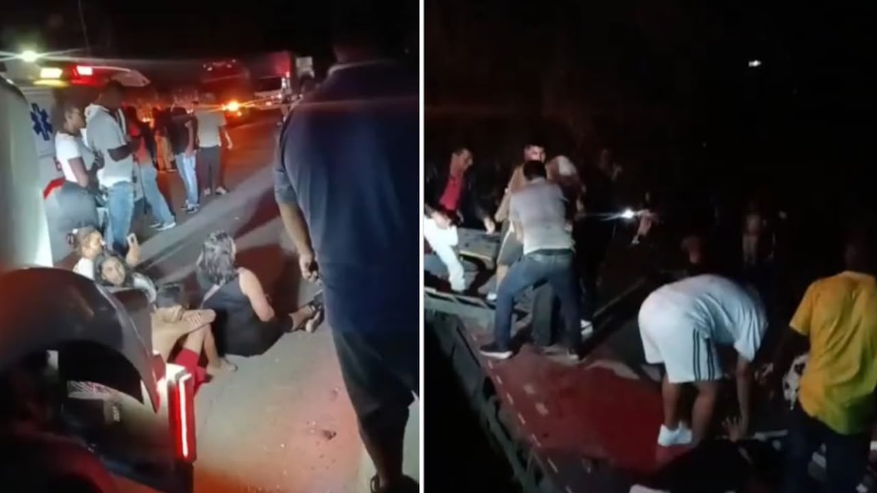 Cuatro muertos y 56 heridos tras volcamiento de bus en la vía Panamericana.