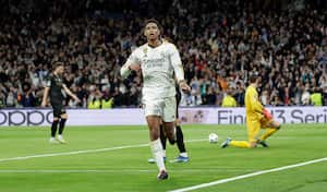 Jude Bellingham anotó uno de los goles de Real Madrid ante Napoli