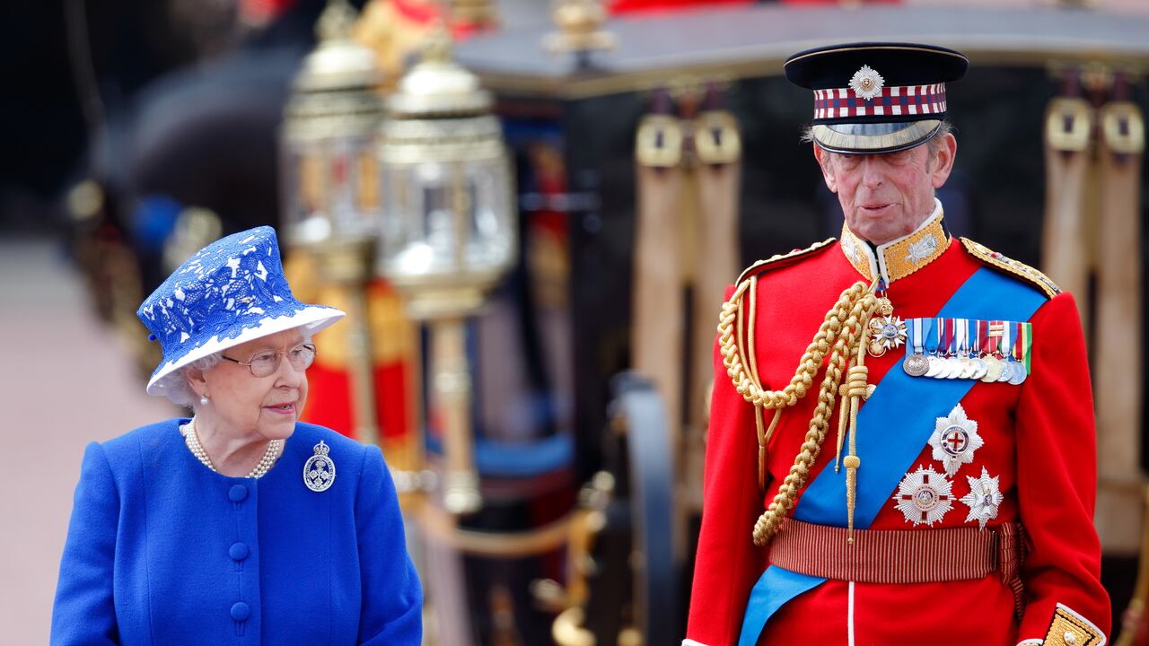 El duque de Kent ya había escoltado a la reina en el Trooping the Colur de 2013.