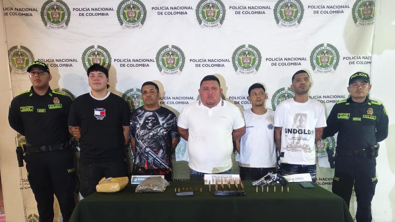 Capturados por la Policía de Barranquilla.