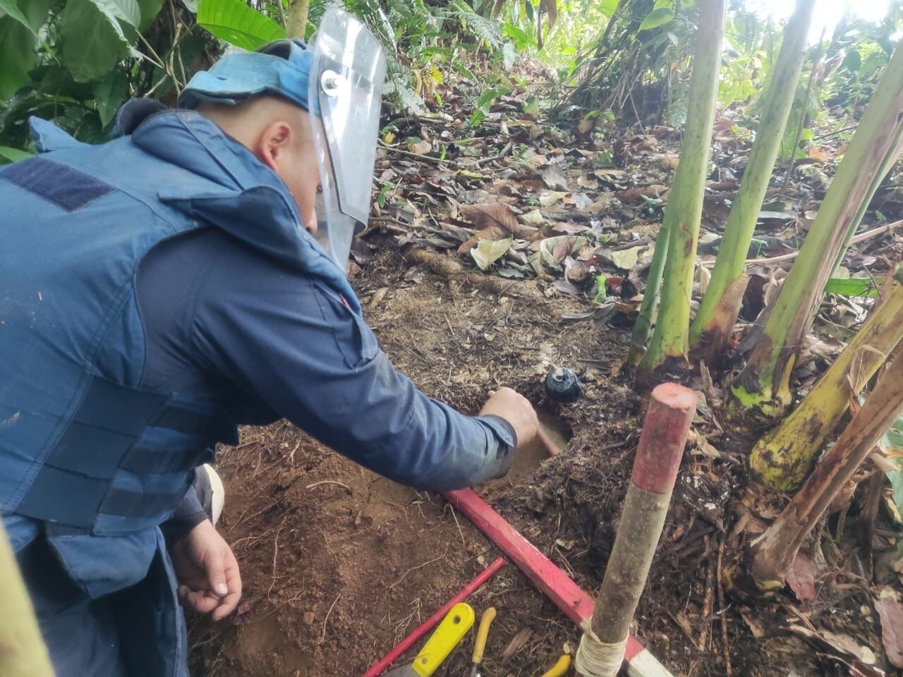 La comunidad agradeció la tarea que viene n adelantando los uniformados.