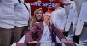 Clara Luz Roldán, codirectora del Partido de la U, y César Gaviria, presidente del Partido Liberal