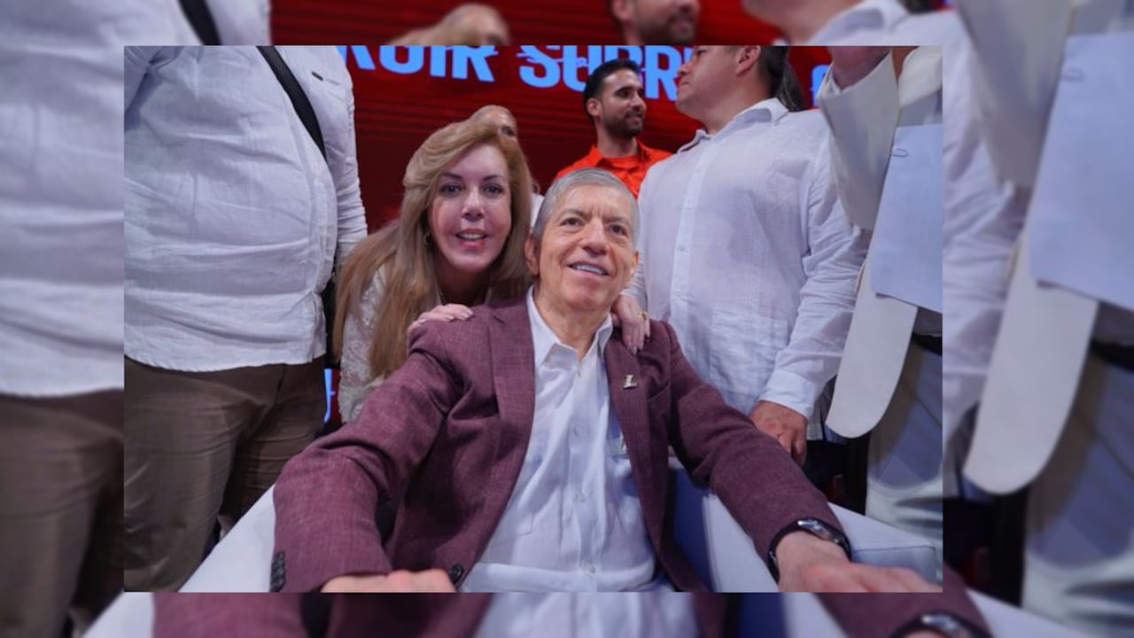 Clara Luz Roldán, codirectora del Partido de la U, y César Gaviria, presidente del Partido Liberal