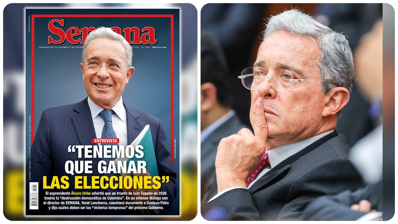 Álvaro Uribe habló con SEMANA para la portada de la revista.