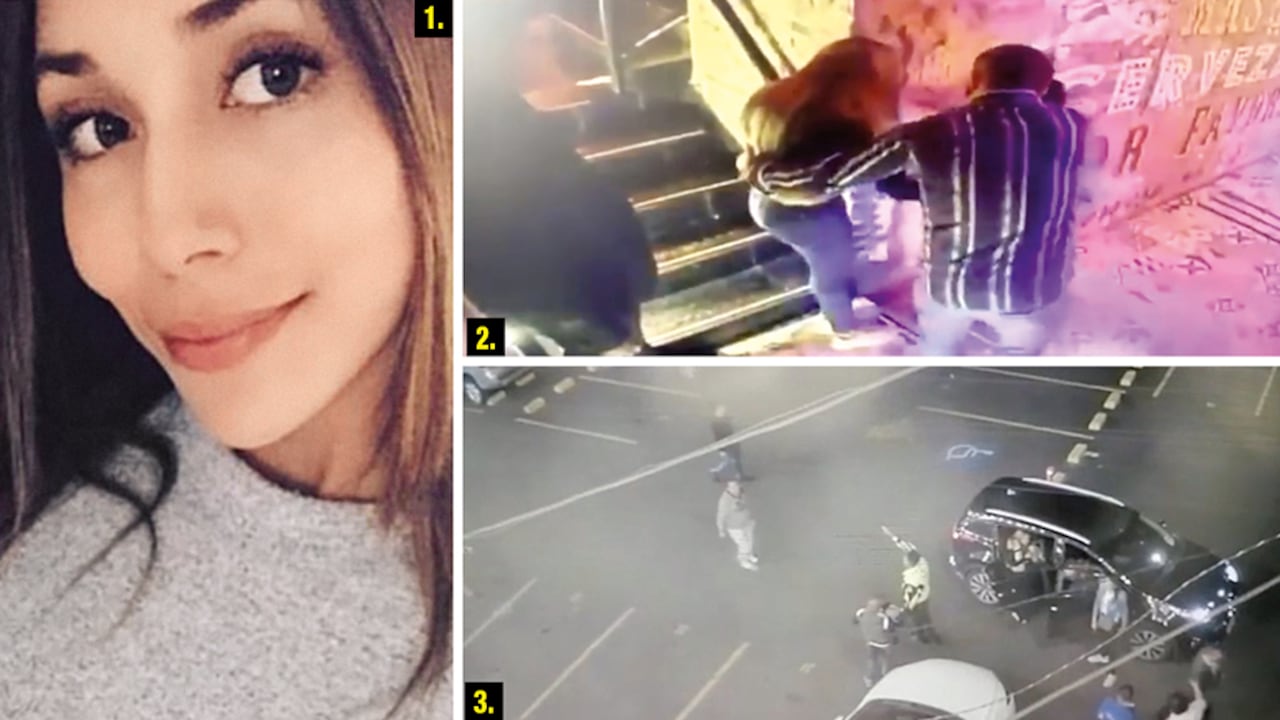 1. Ana María Castro, la víctima. 2. Video del bar, de donde sale en compañía de los ahora capturados. 3. Video del parqueadero. Todos los implicados se suben, junto con Ana María, a la camioneta.