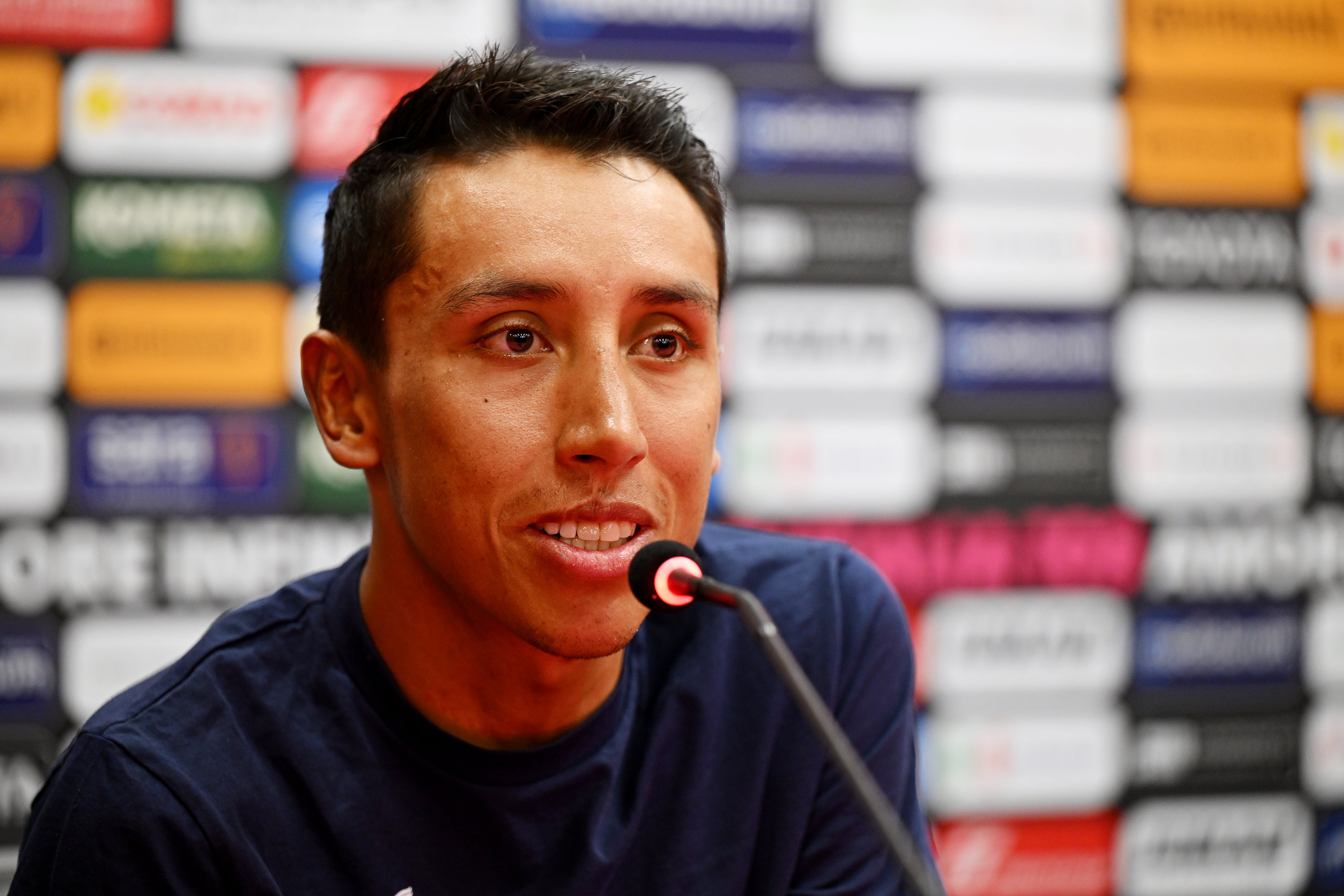 Egan Bernal en la presentación del Giro de Italia 2025