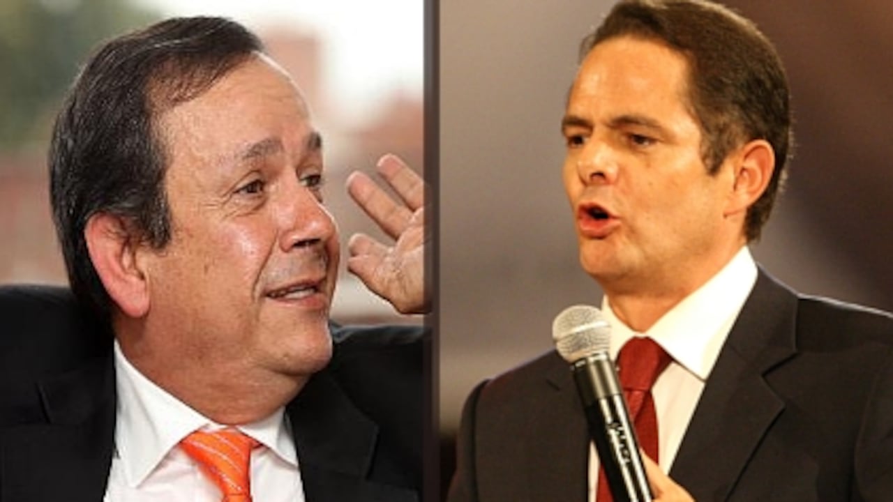 Édgar Gómez, presidente de la Cámara y Germán Vargas Lleras, pre candidato presidencial por Cambio Radical
