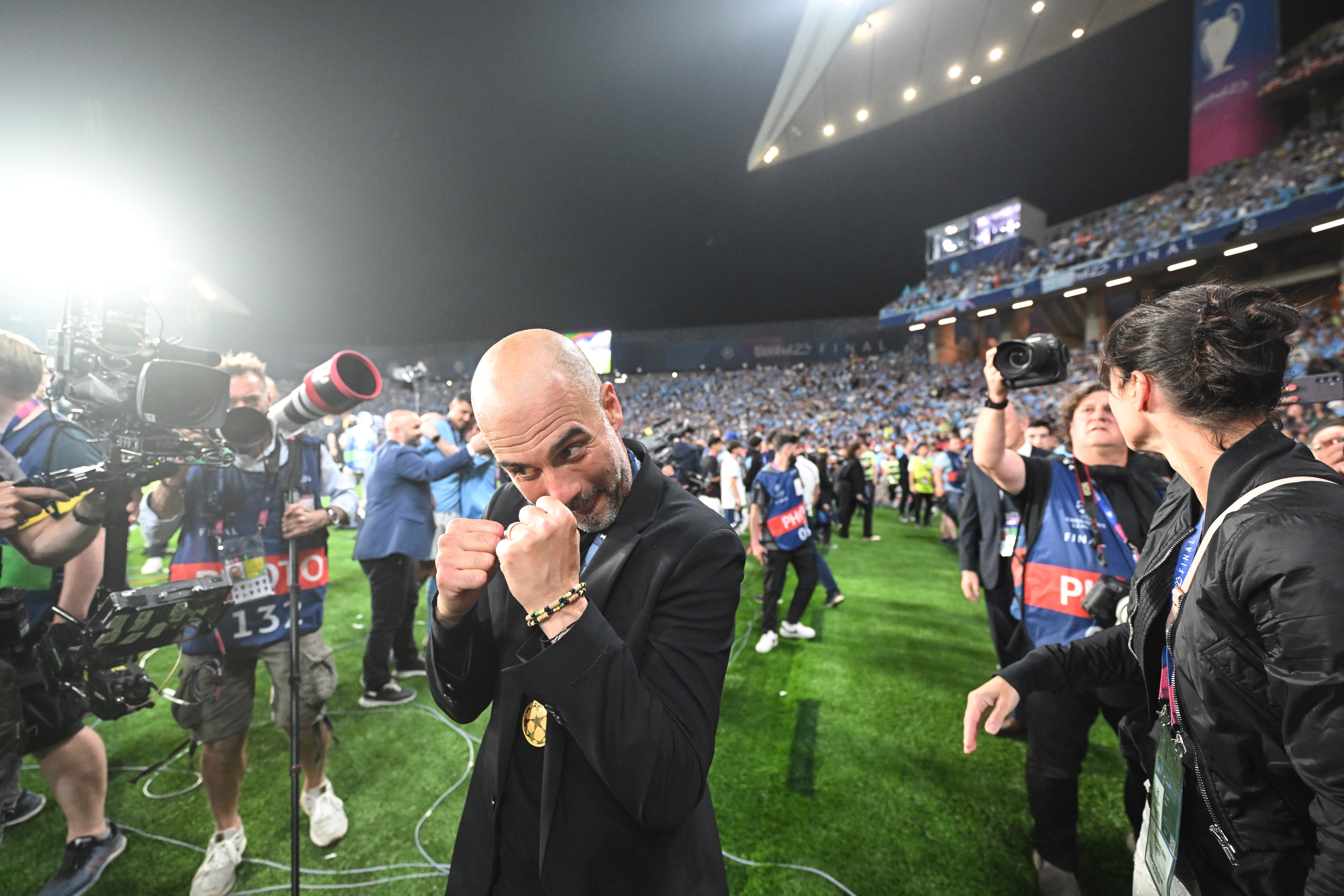 Pep Guardiola consiguió su título 14 con el City.