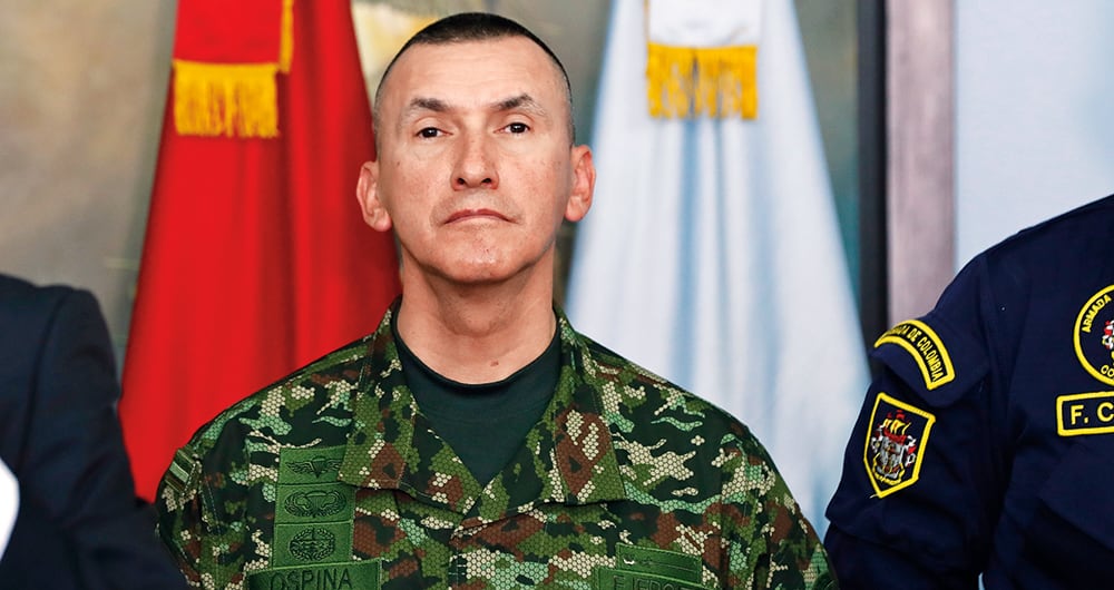 general Luis Mauricio Ospina Gutiérrez  Comandante del Ejército