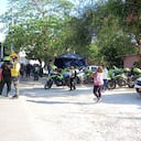 Policía en el peaje de Turbaco