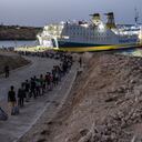 Lampedusa, Italia, a donde están llegando miles de migrantes desde África (Foto de Valeria Ferraro/Agencia Anadolu a través de Getty Images)
