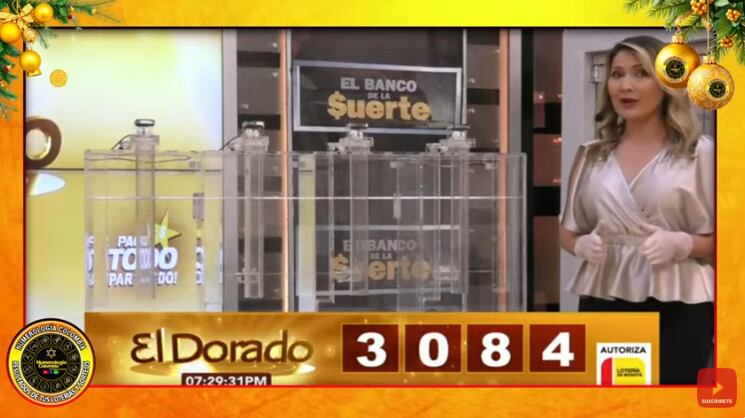 Los números ganadores del sorteo del 8 de diciembre de 2024 de la Lotería de El Dorado Noche