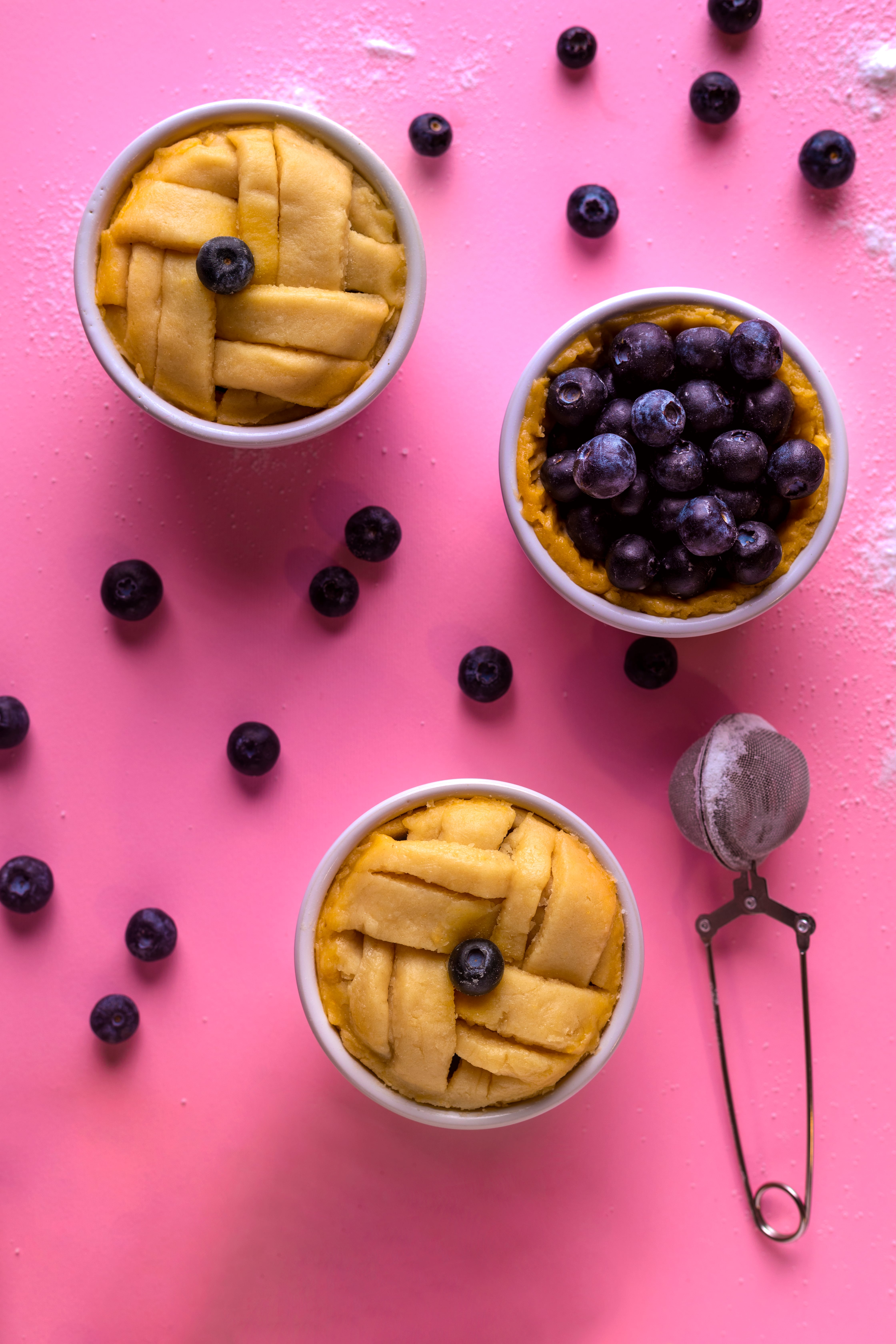 Torta de arándanos. (Imagen de referencia).