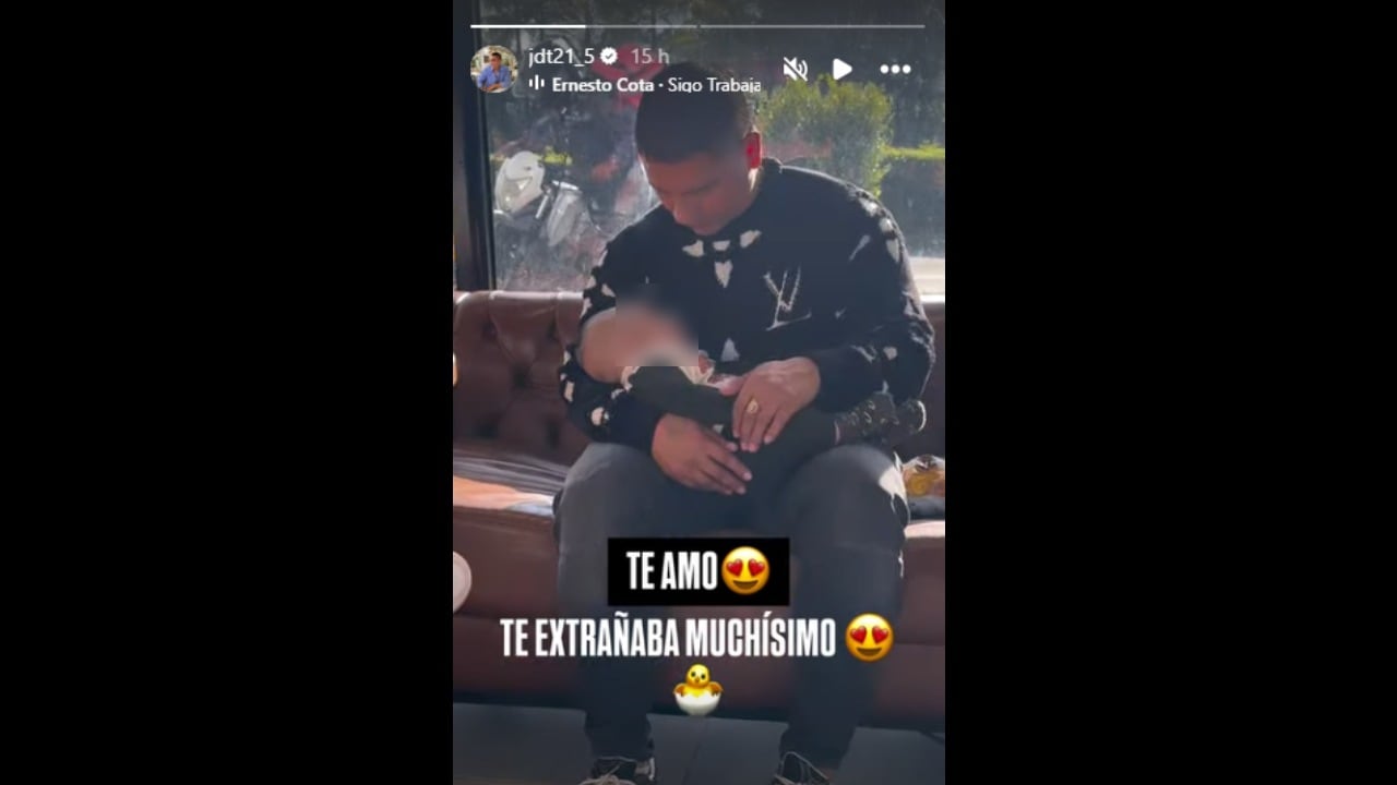 Juan David Tejada y su hijo