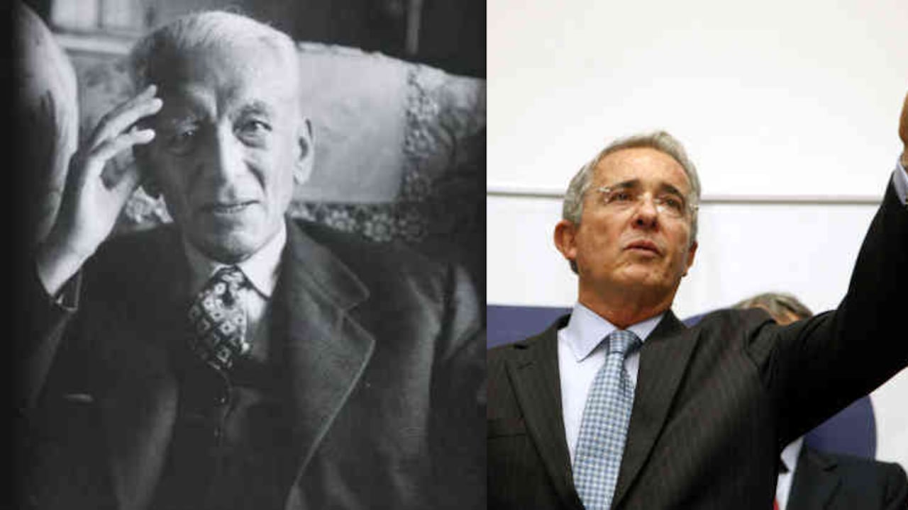 Laureano Gómez, crédito: Frank Scherschel / Getty Images. Álvaro Uribe, crédito: León Darió Peláez / Semana.