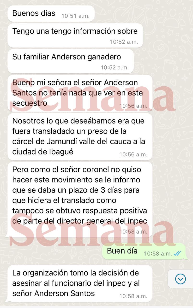 Organización criminal habría contactado por WhatsApp a esposa de ganadero desaparecido en Cali; le dijeron que fue asesinado.