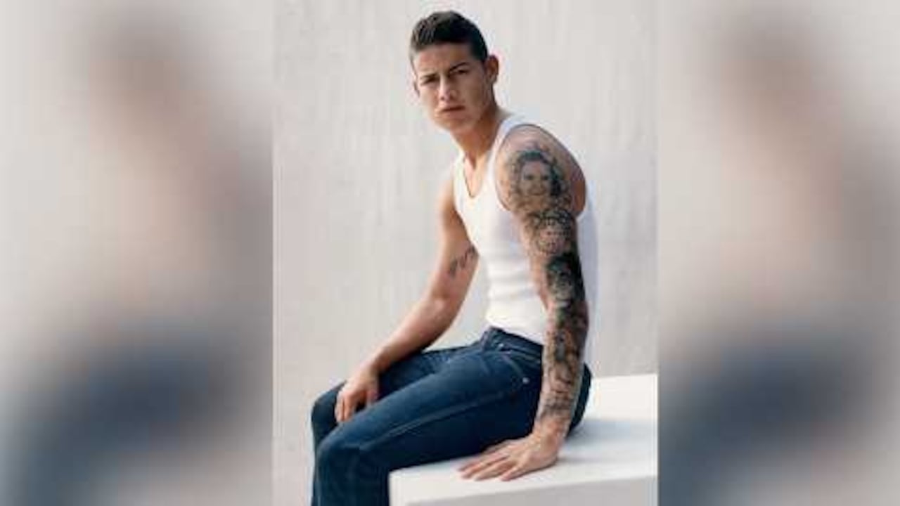 James Rodríguez es un fiel amante de los tatuajes en su cuerpo.