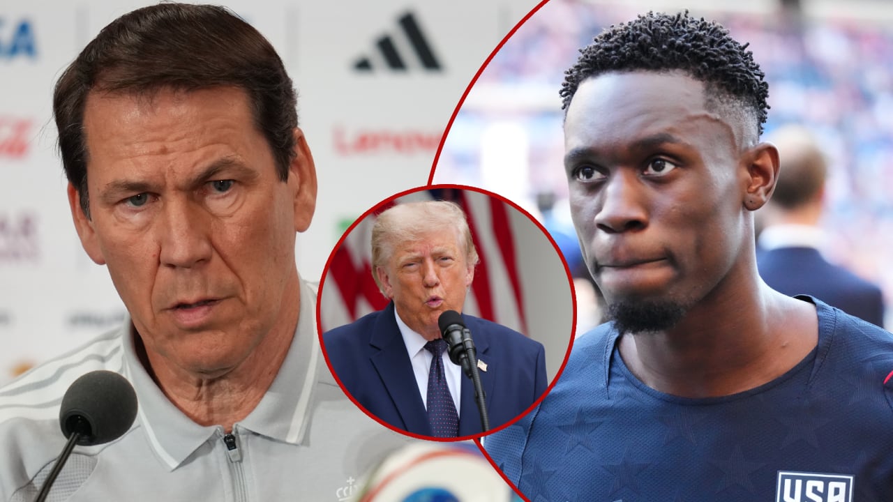 Rudi García tuvo una conversación privada con Folarin Balogun
