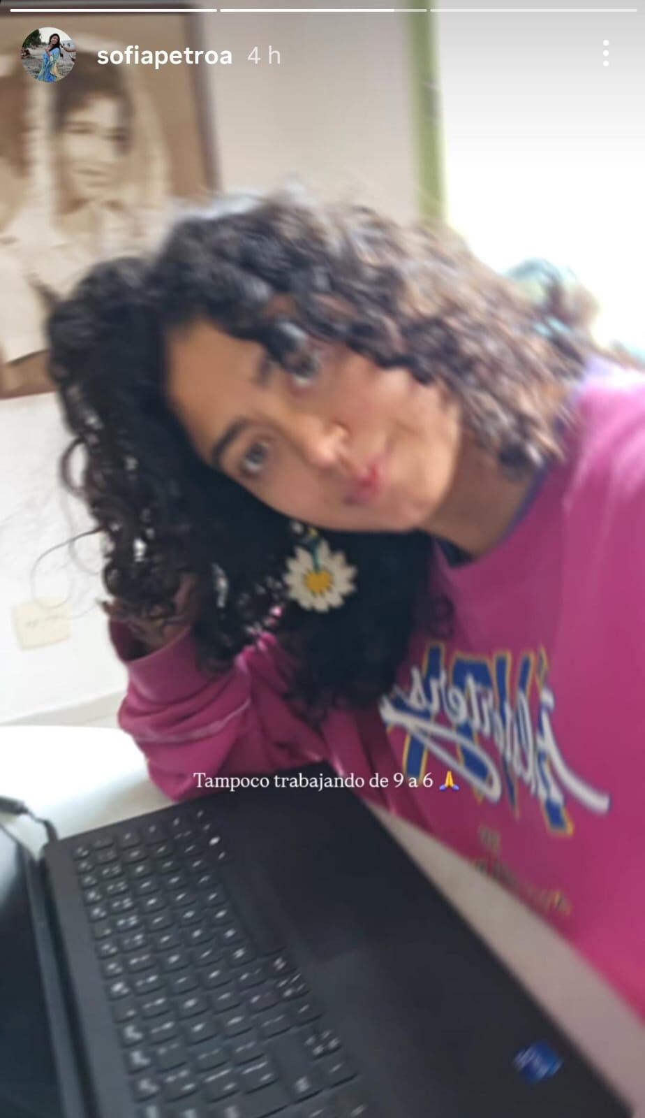 Publicación de Sofía Petro.