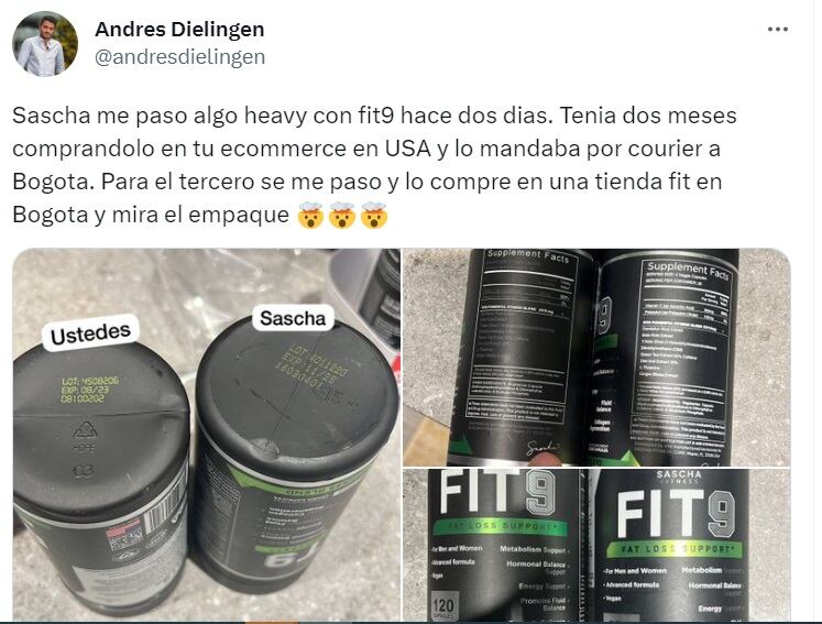 Un usuario publicó irregularidades en los productos.